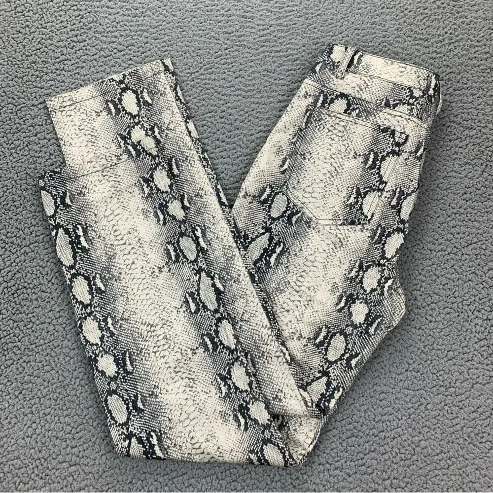 Current Air by Anthropologie Lela Snake Printed Straight Leg Pants  -  Size: M - Picture 5 of 16